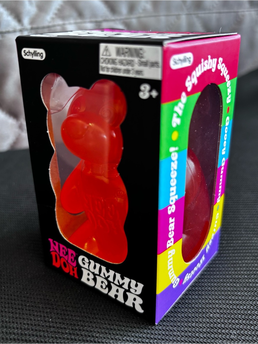 Nee Doh Orange Gummy Bear Squeeze Toy - Kids Learning Sensory Toy